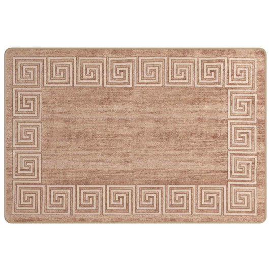 vidaXL Rug Runner MARSA White 100 x 150 cm Polyester and PVC
