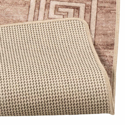 vidaXL Rug Runner MARSA White 100 x 250 cm Polyester and PVC