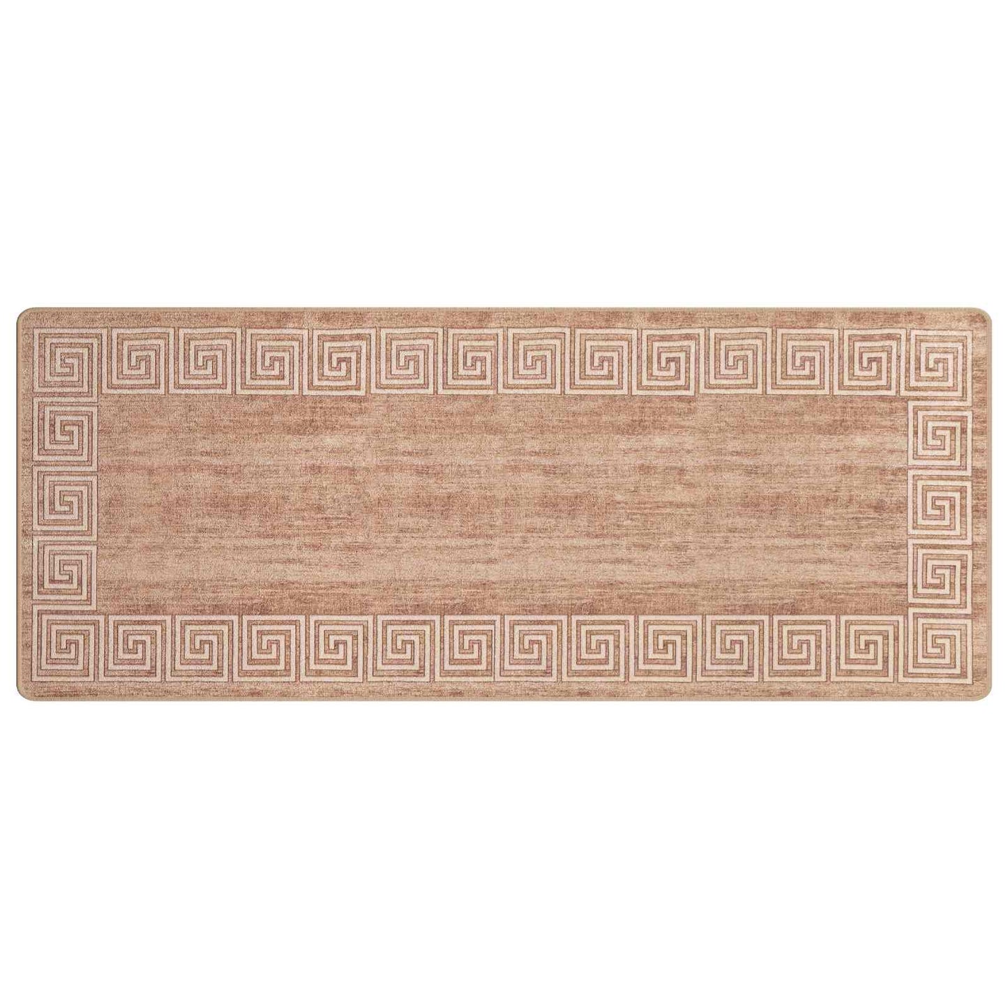 vidaXL Rug Runner MARSA White 100 x 250 cm Polyester and PVC