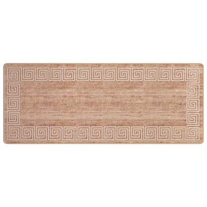 vidaXL Rug Runner MARSA White 100 x 250 cm Polyester and PVC