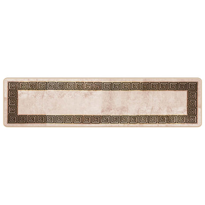 vidaXL Rug Runner MARSA Black 50 x 200 cm Polyester and PVC