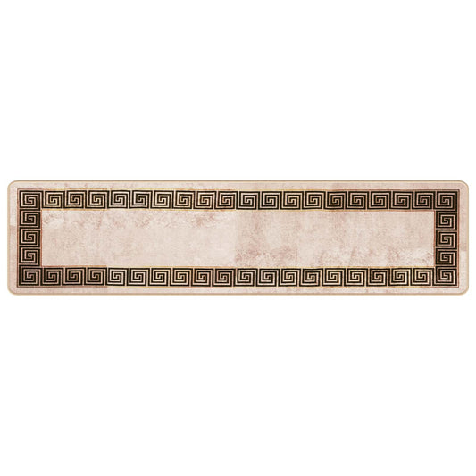 vidaXL Rug Runner MARSA Black 50 x 200 cm Polyester and PVC