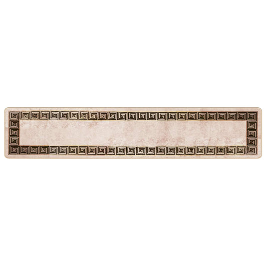 vidaXL Rug Runner MARSA Black 50 x 250 cm Polyester and PVC