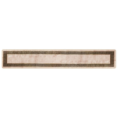 vidaXL Rug Runner MARSA Black 50 x 300 cm Polyester and PVC