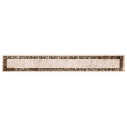 vidaXL Rug Runner MARSA Black 50 x 350 cm Polyester and PVC