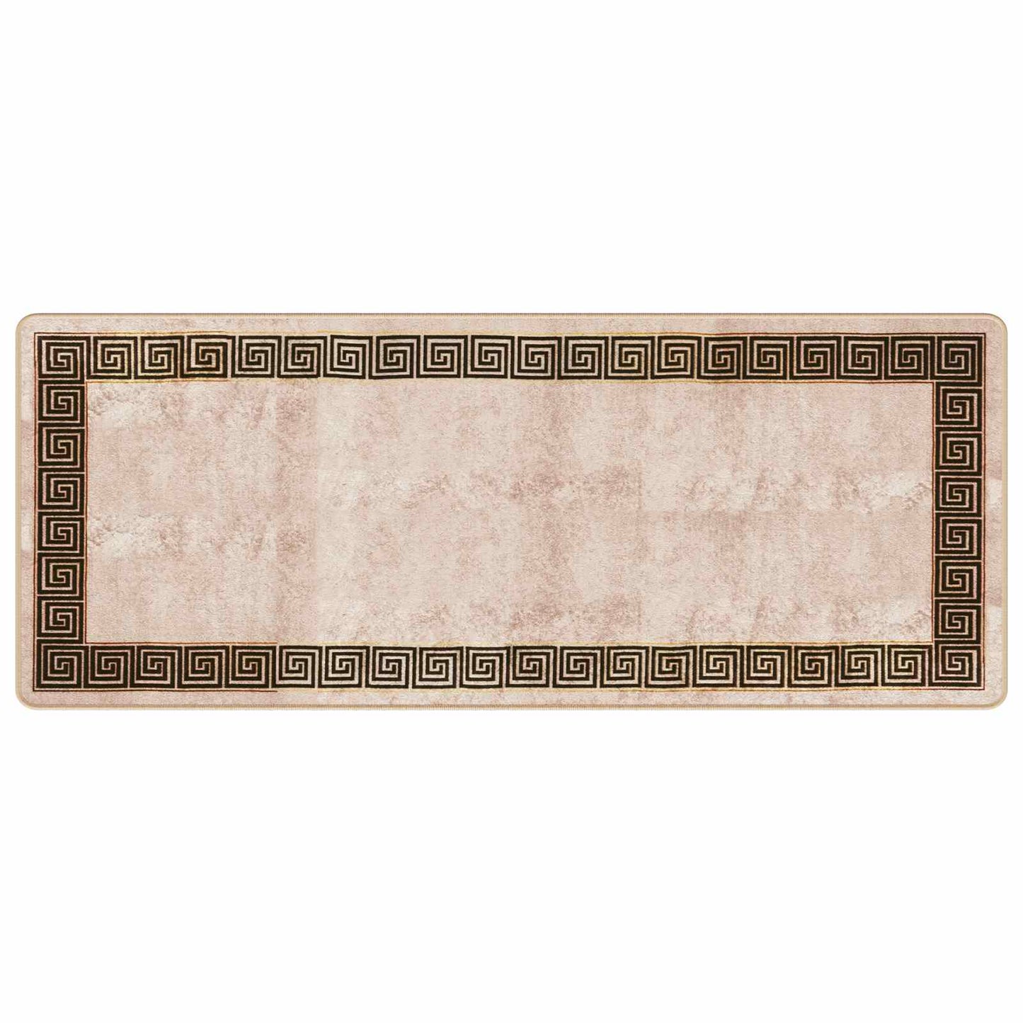 vidaXL Rug Runner MARSA Black 80 x 200 cm Polyester and PVC