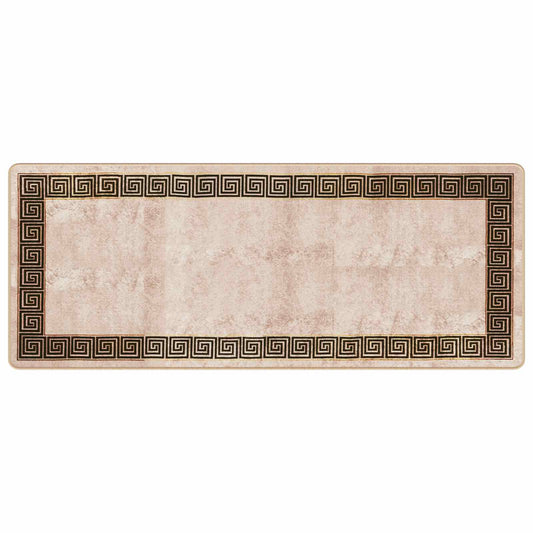 vidaXL Rug Runner MARSA Black 80 x 200 cm Polyester and PVC