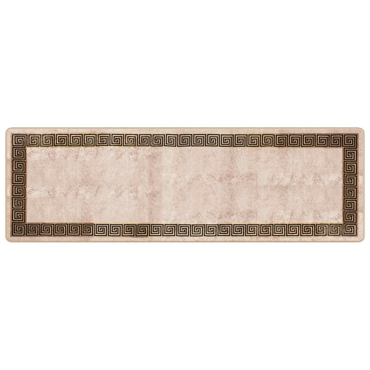 vidaXL Rug Runner MARSA Black 80 x 250 cm Polyester and PVC
