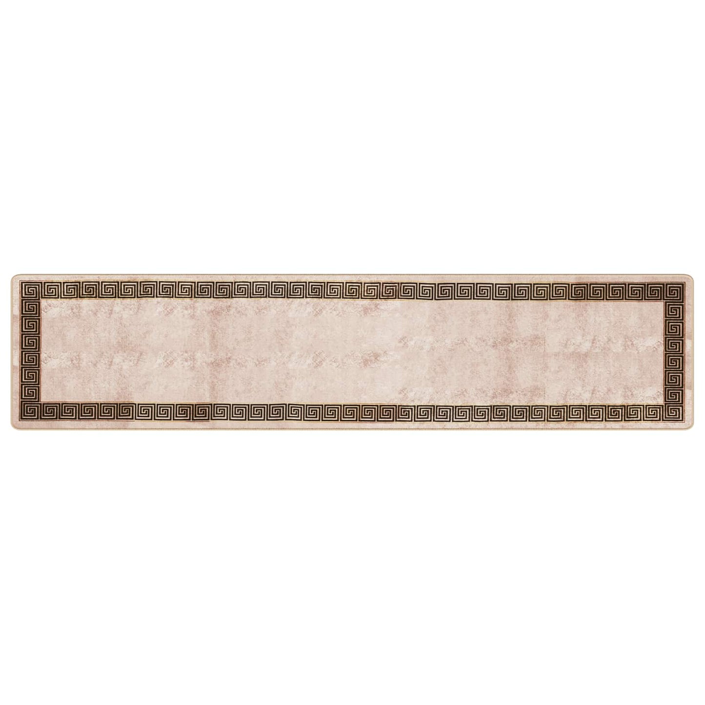 vidaXL Rug Runner MARSA Black 80 x 350 cm Polyester and PVC
