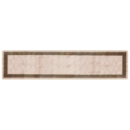 vidaXL Rug Runner MARSA Black 80 x 350 cm Polyester and PVC