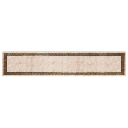 vidaXL Rug Runner MARSA Black 80 x 400 cm Polyester and PVC