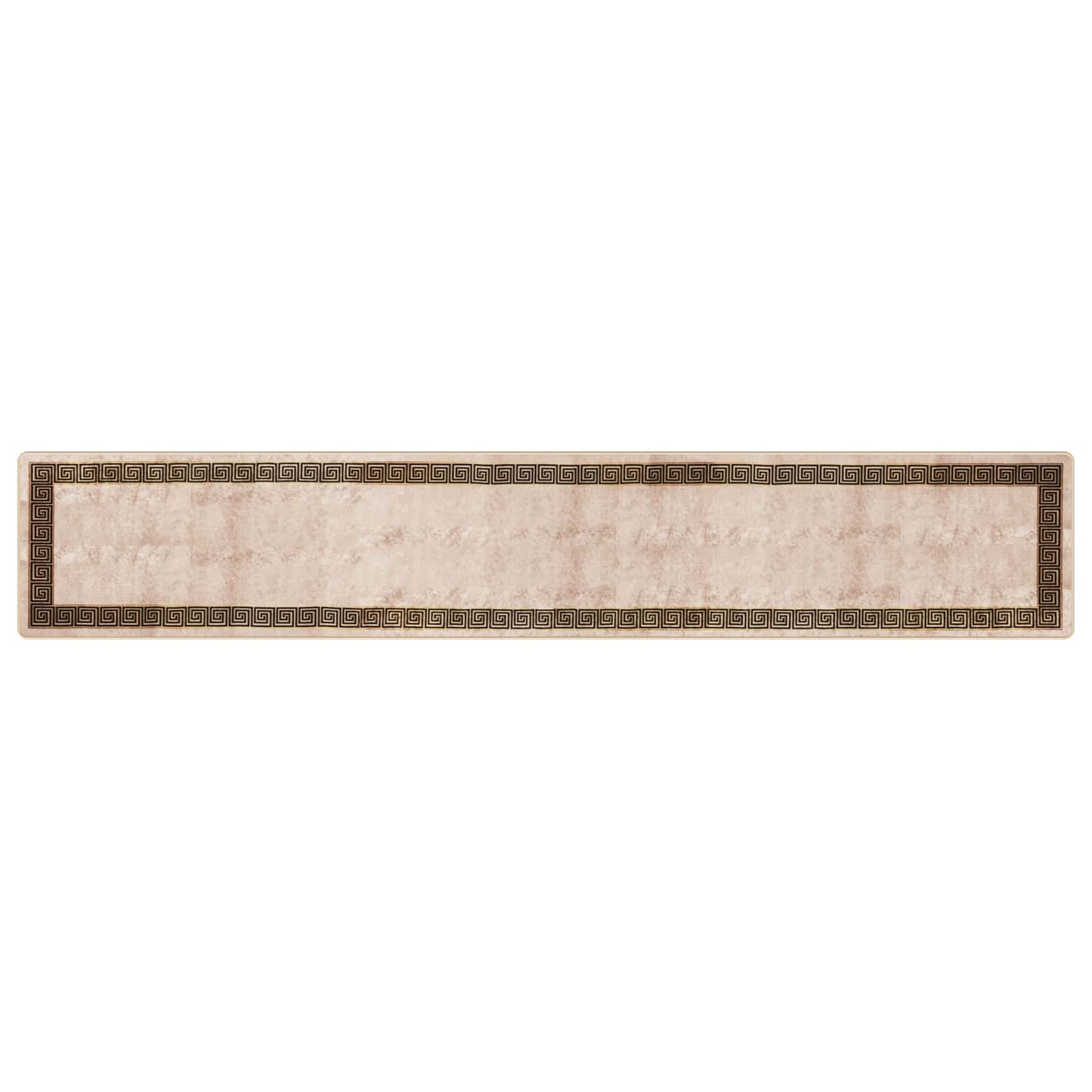 vidaXL Rug Runner MARSA Black 80 x 450 cm Polyester and PVC