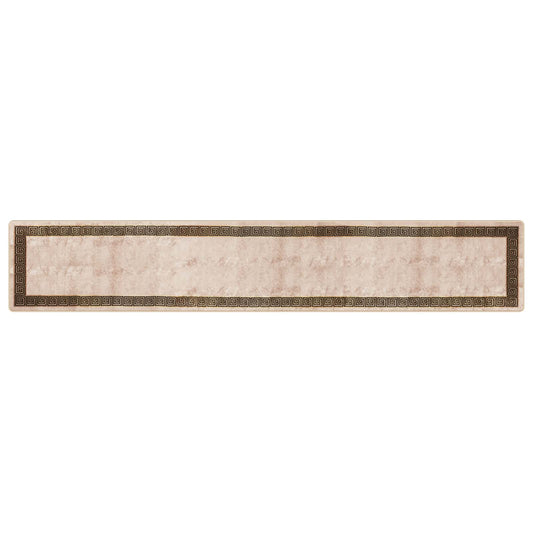 vidaXL Rug Runner MARSA Black 80 x 450 cm Polyester and PVC