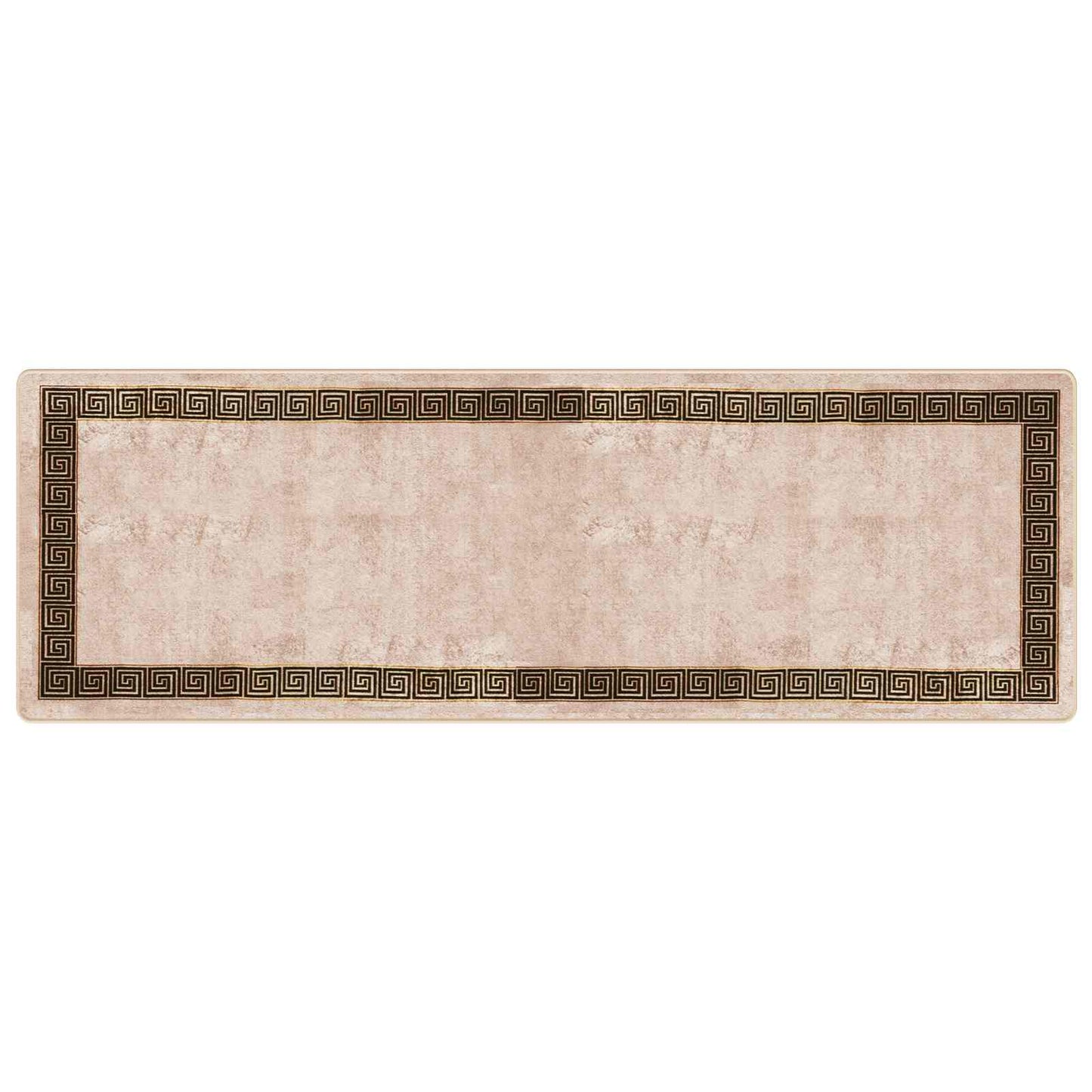 vidaXL Rug Runner MARSA Black 100 x 300 cm Polyester and PVC