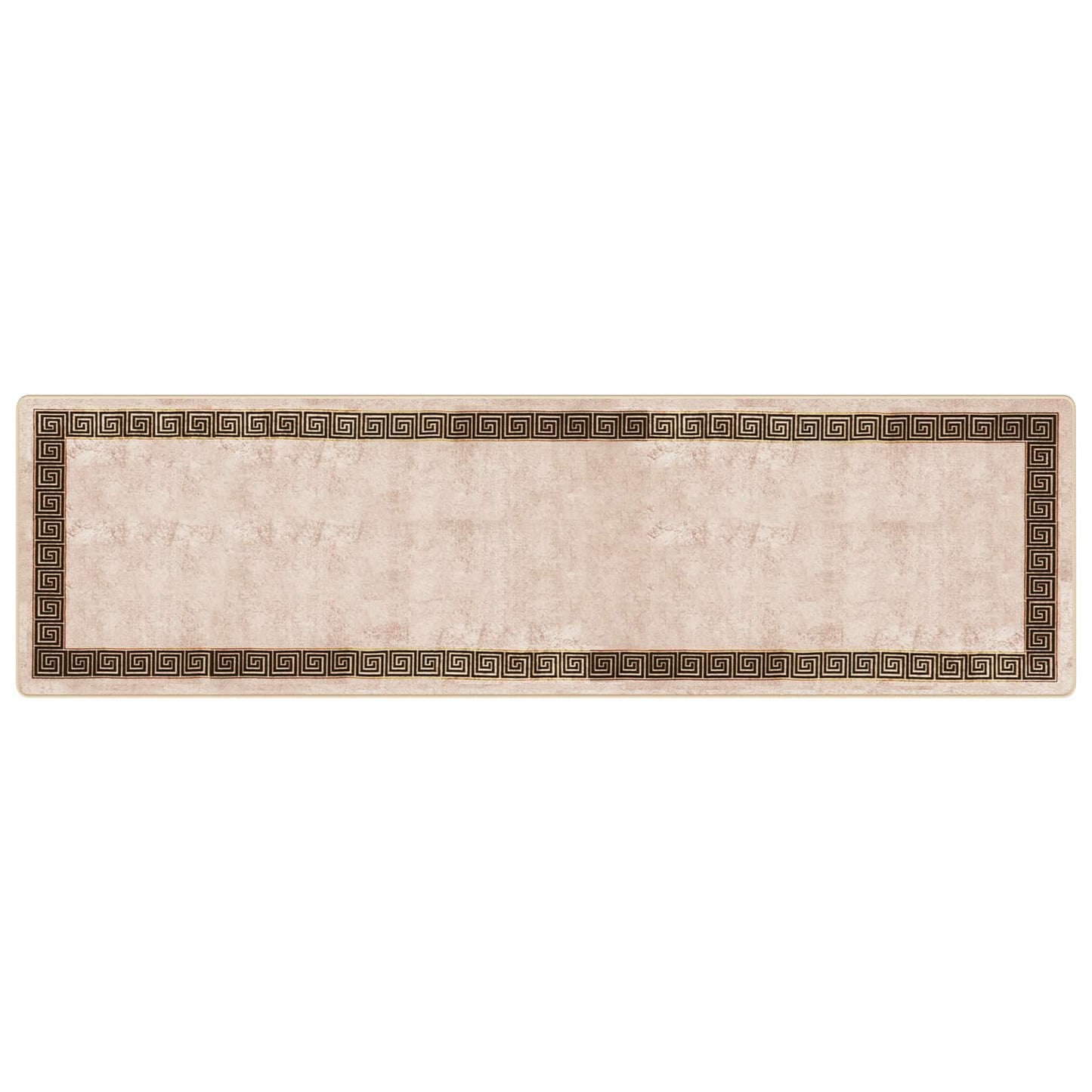 vidaXL Rug Runner MARSA Black 100 x 350 cm Polyester and PVC