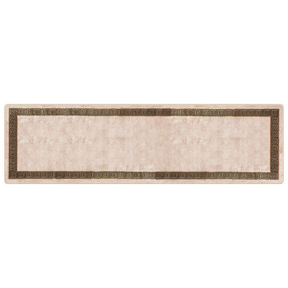 vidaXL Rug Runner MARSA Black 100 x 350 cm Polyester and PVC