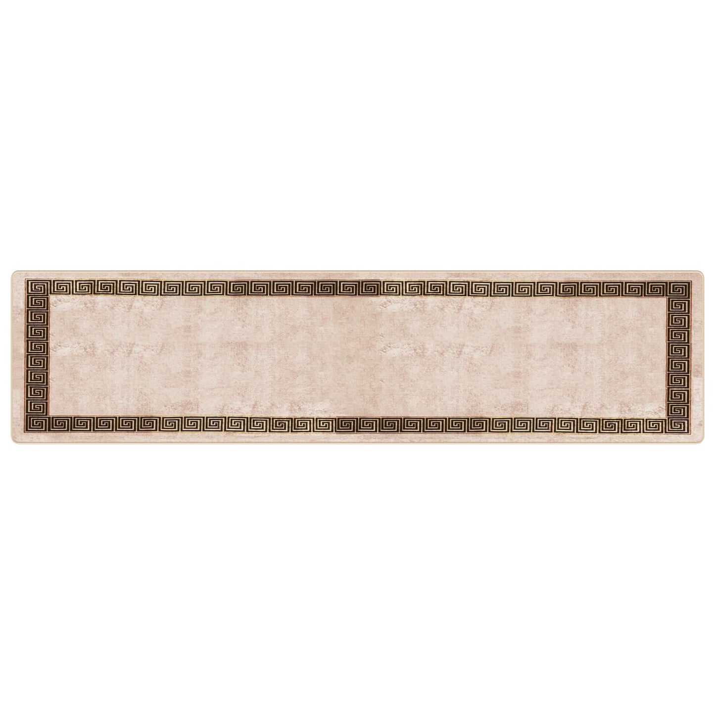 vidaXL Rug Runner MARSA Black 100 x 400 cm Polyester and PVC