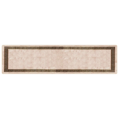 vidaXL Rug Runner MARSA Black 100 x 400 cm Polyester and PVC