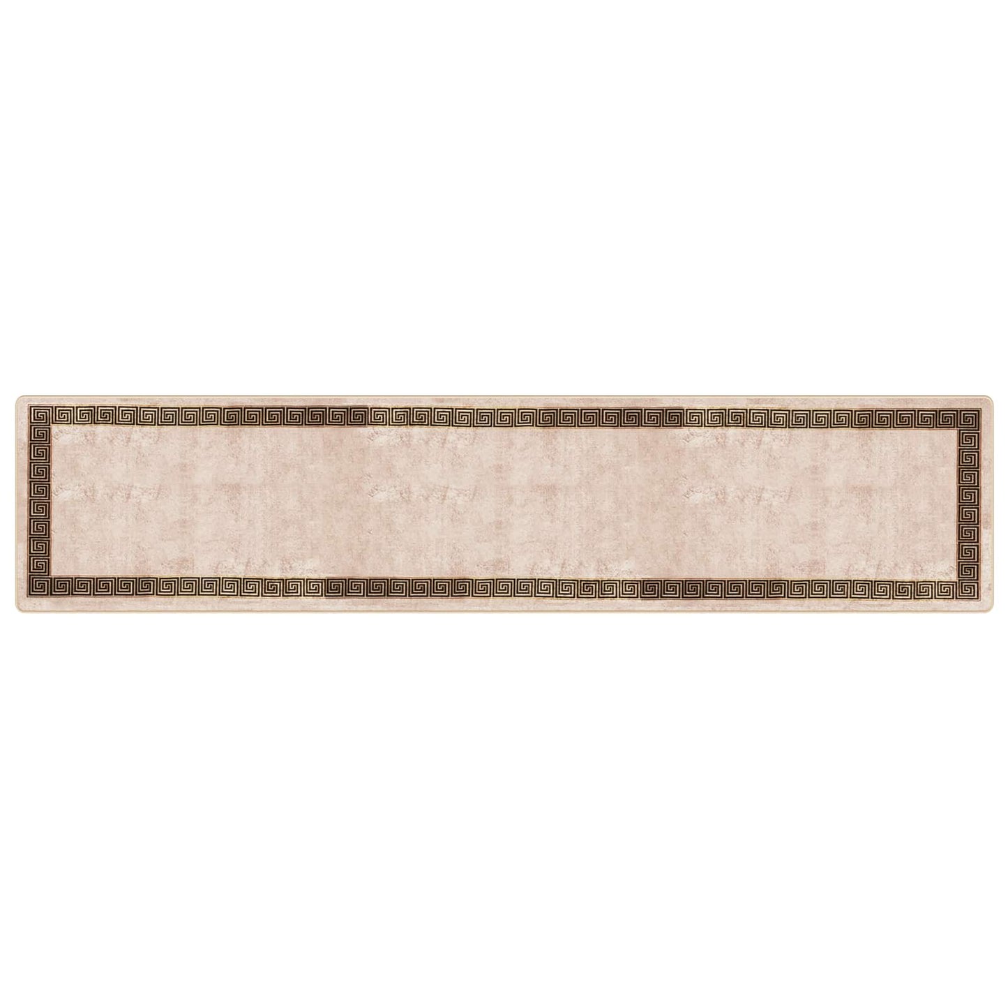 vidaXL Rug Runner MARSA Black 100 x 450 cm Polyester and PVC