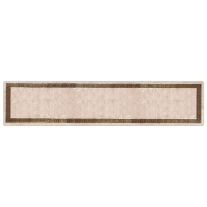 vidaXL Rug Runner MARSA Black 100 x 450 cm Polyester and PVC