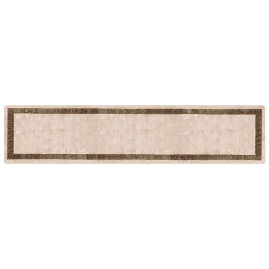vidaXL Rug Runner MARSA Black 100 x 450 cm Polyester and PVC