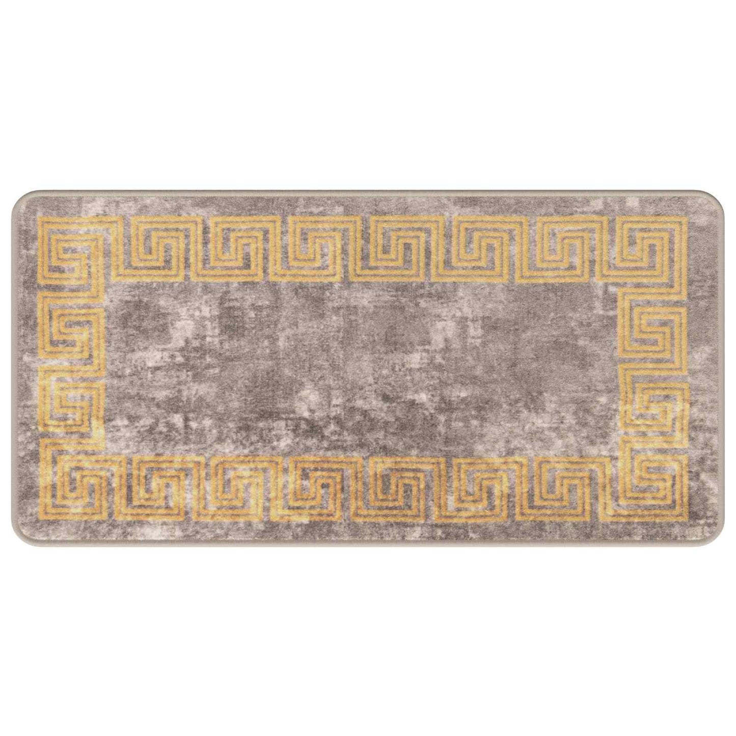 vidaXL Rug Runner MARSA Grey 50 x 100 cm Polyester and PVC