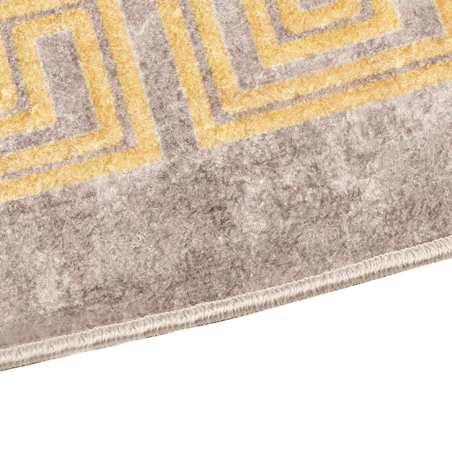 vidaXL Rug Runner MARSA Grey 50 x 150 cm Polyester and PVC