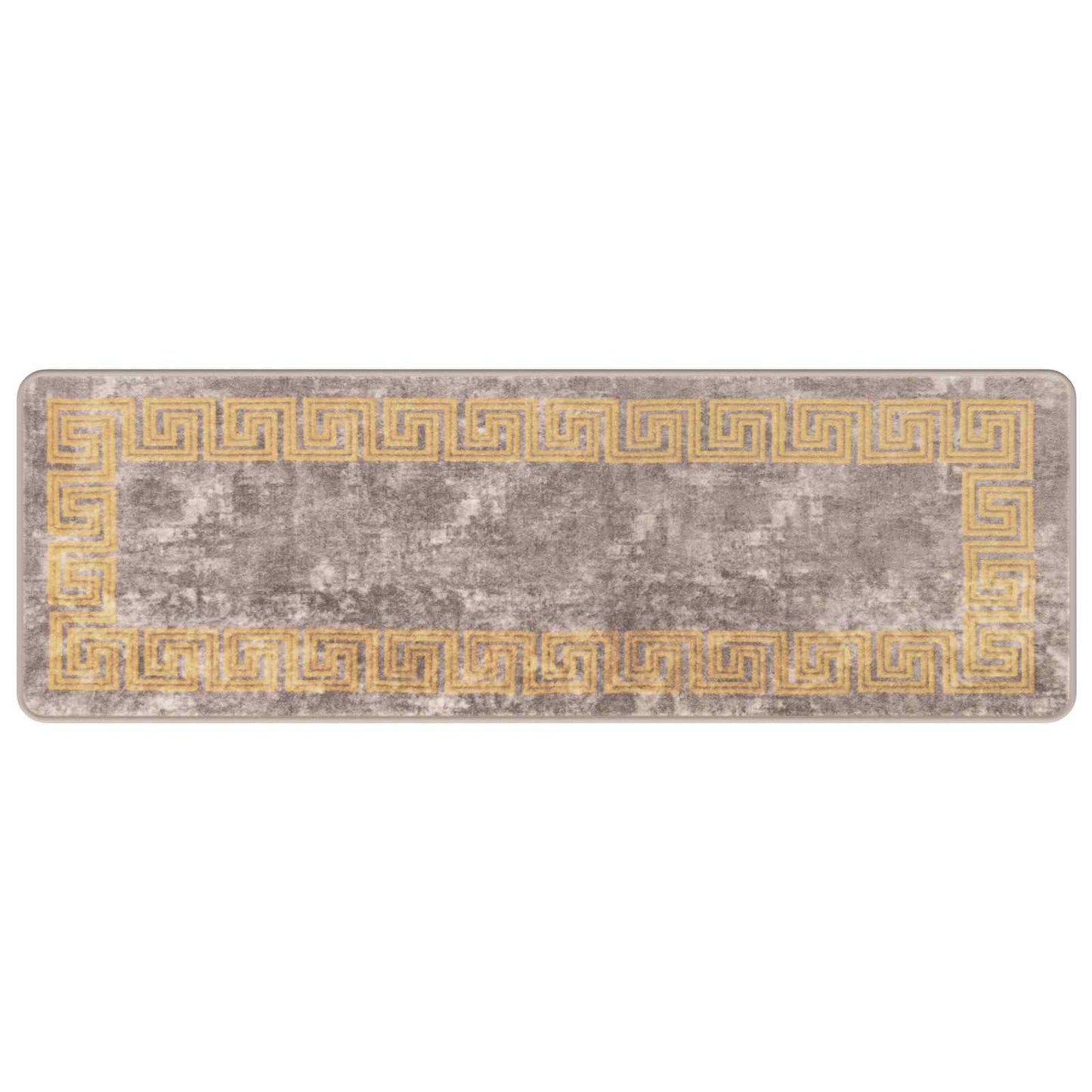 vidaXL Rug Runner MARSA Grey 50 x 150 cm Polyester and PVC