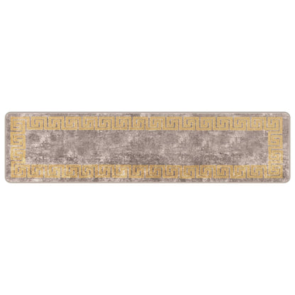vidaXL Rug Runner MARSA Grey 50 x 200 cm Polyester and PVC
