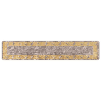 vidaXL Rug Runner MARSA Grey 50 x 250 cm Polyester and PVC