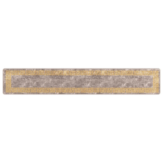 vidaXL Rug Runner MARSA Grey 50 x 300 cm Polyester and PVC