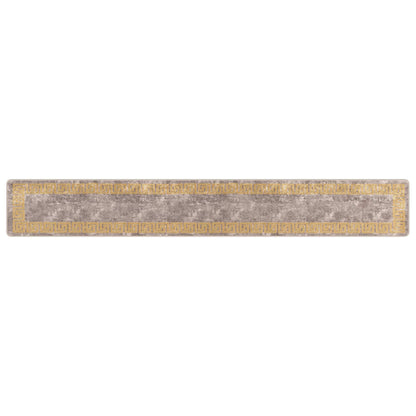 vidaXL Rug Runner MARSA Grey 50 x 350 cm Polyester and PVC
