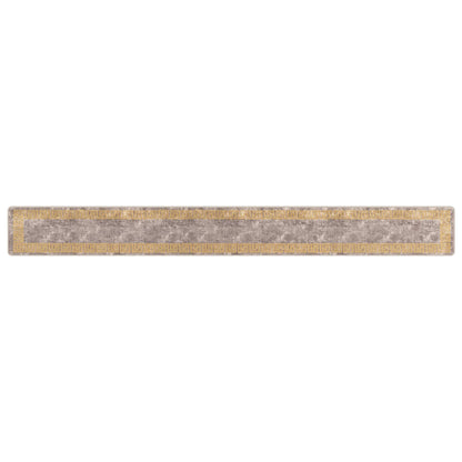 vidaXL Rug Runner MARSA Grey 50 x 450 cm Polyester and PVC