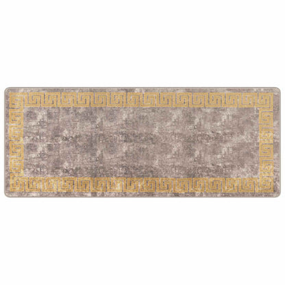 vidaXL Rug Runner MARSA Grey 80 x 200 cm Polyester and PVC