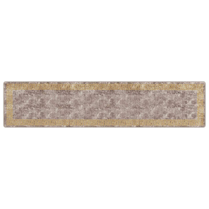 vidaXL Rug Runner MARSA Grey 80 x 350 cm Polyester and PVC