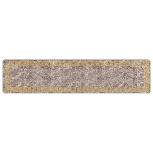 vidaXL Rug Runner MARSA Grey 80 x 350 cm Polyester and PVC