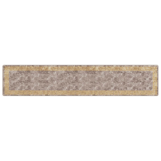 vidaXL Rug Runner MARSA Grey 80 x 400 cm Polyester and PVC