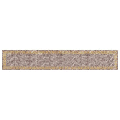 vidaXL Rug Runner MARSA Grey 80 x 450 cm Polyester and PVC