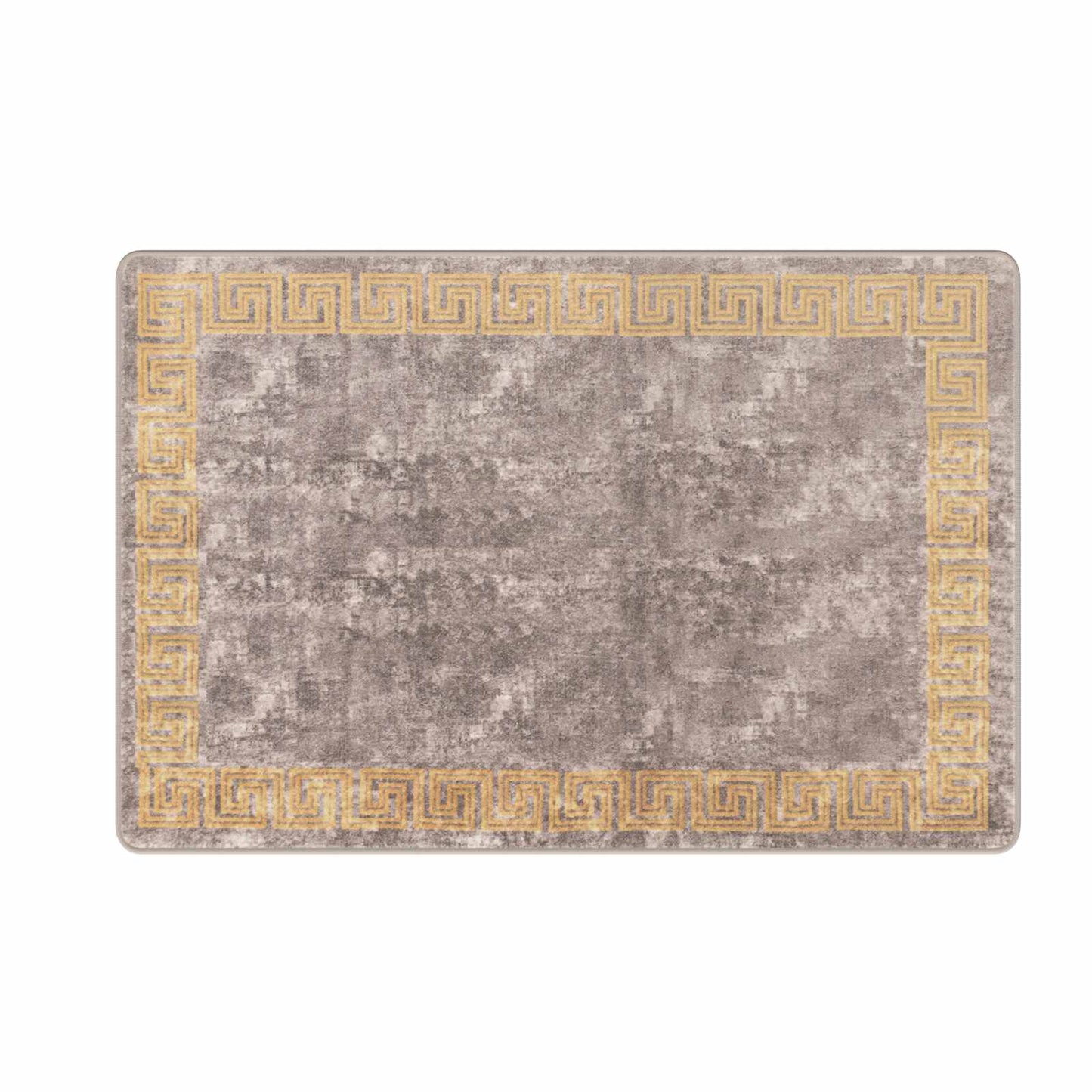 vidaXL Rug Runner MARSA Grey 100 x 150 cm Polyester and PVC