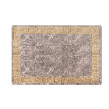 vidaXL Rug Runner MARSA Grey 100 x 150 cm Polyester and PVC