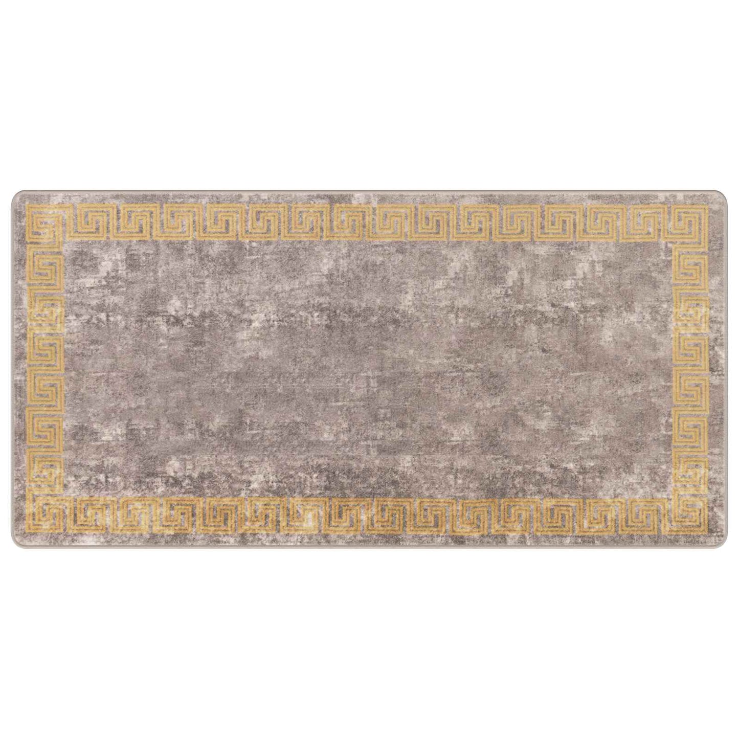 vidaXL Rug Runner MARSA Grey 100 x 200 cm Polyester and PVC