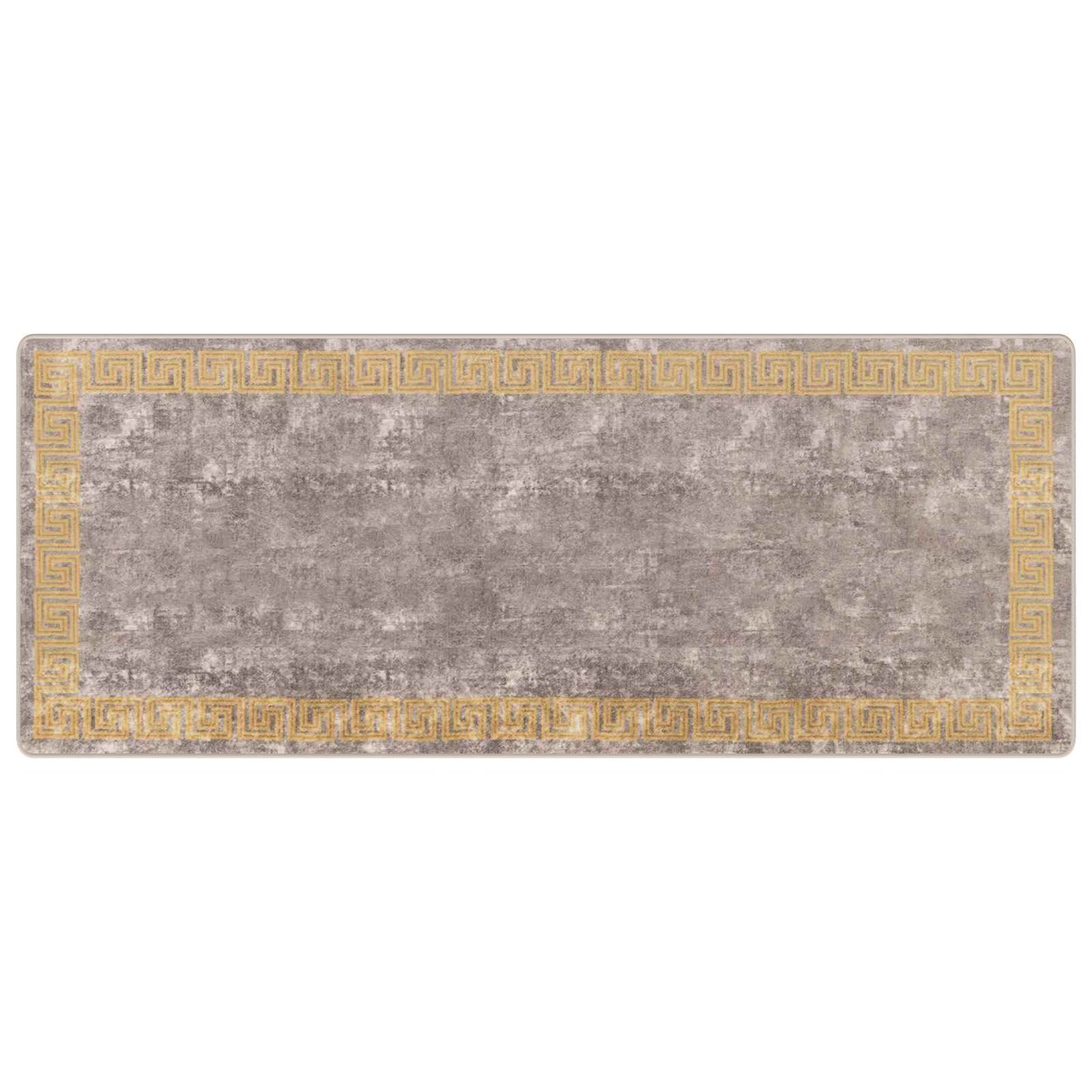 vidaXL Rug Runner MARSA Grey 100 x 250 cm Polyester and PVC