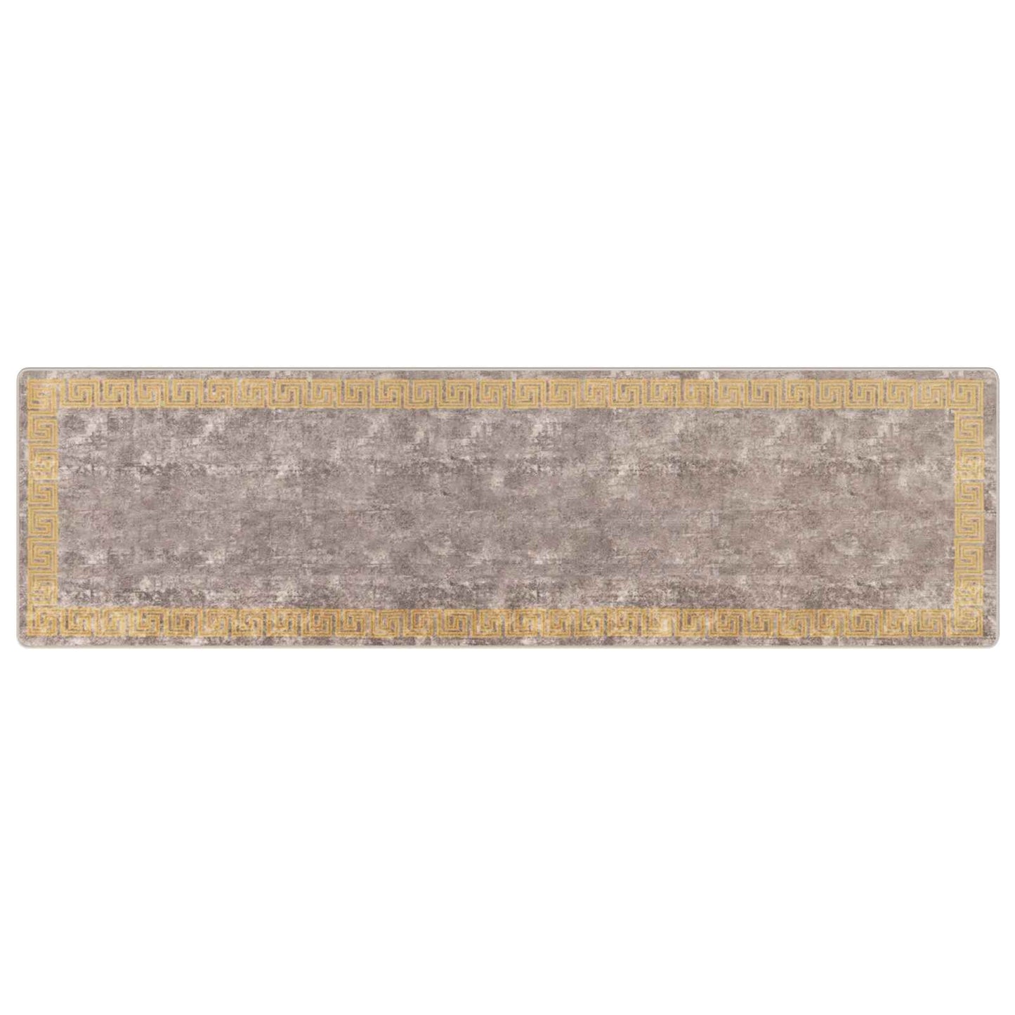 vidaXL Rug Runner MARSA Grey 100 x 350 cm Polyester and PVC