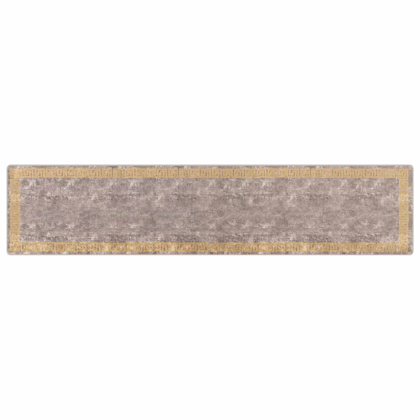 vidaXL Rug Runner MARSA Grey 100 x 450 cm Polyester and PVC