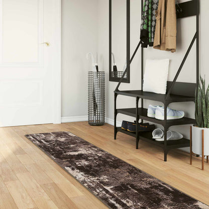 vidaXL Rug Runner MARSA Black 50 x 350 cm Polyester and PVC