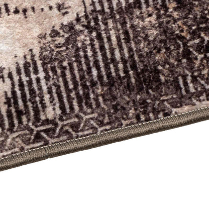 vidaXL Rug Runner MARSA Black 80 x 200 cm Polyester and PVC