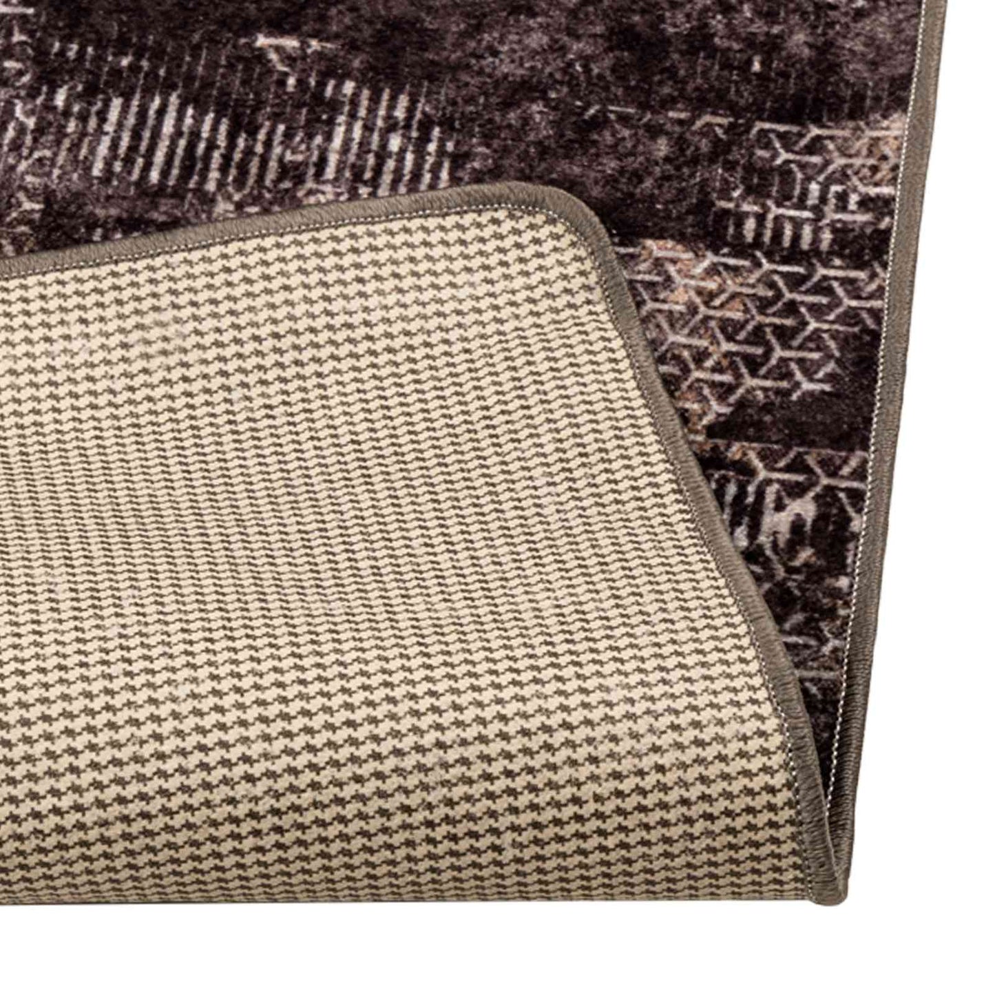 vidaXL Rug Runner MARSA Black 80 x 200 cm Polyester and PVC
