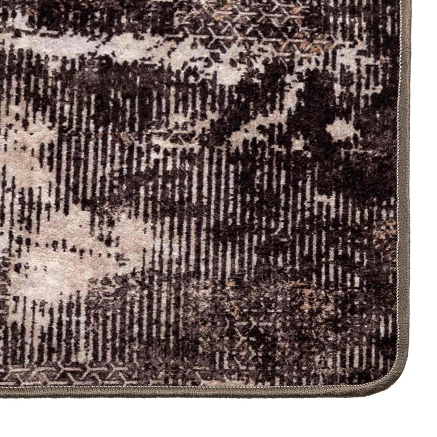 vidaXL Rug Runner MARSA Black 80 x 200 cm Polyester and PVC