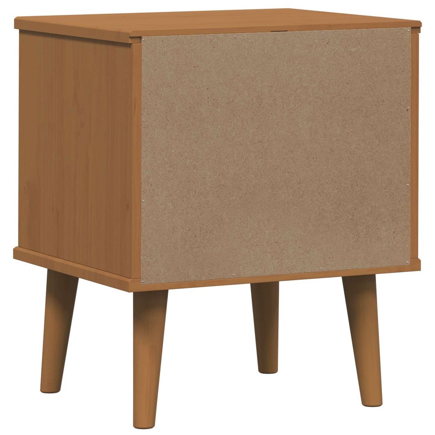 vidaXL Bedside Cabinet MOLDE Caramel 40 x 35 x 48 cm Solid Pine Wood