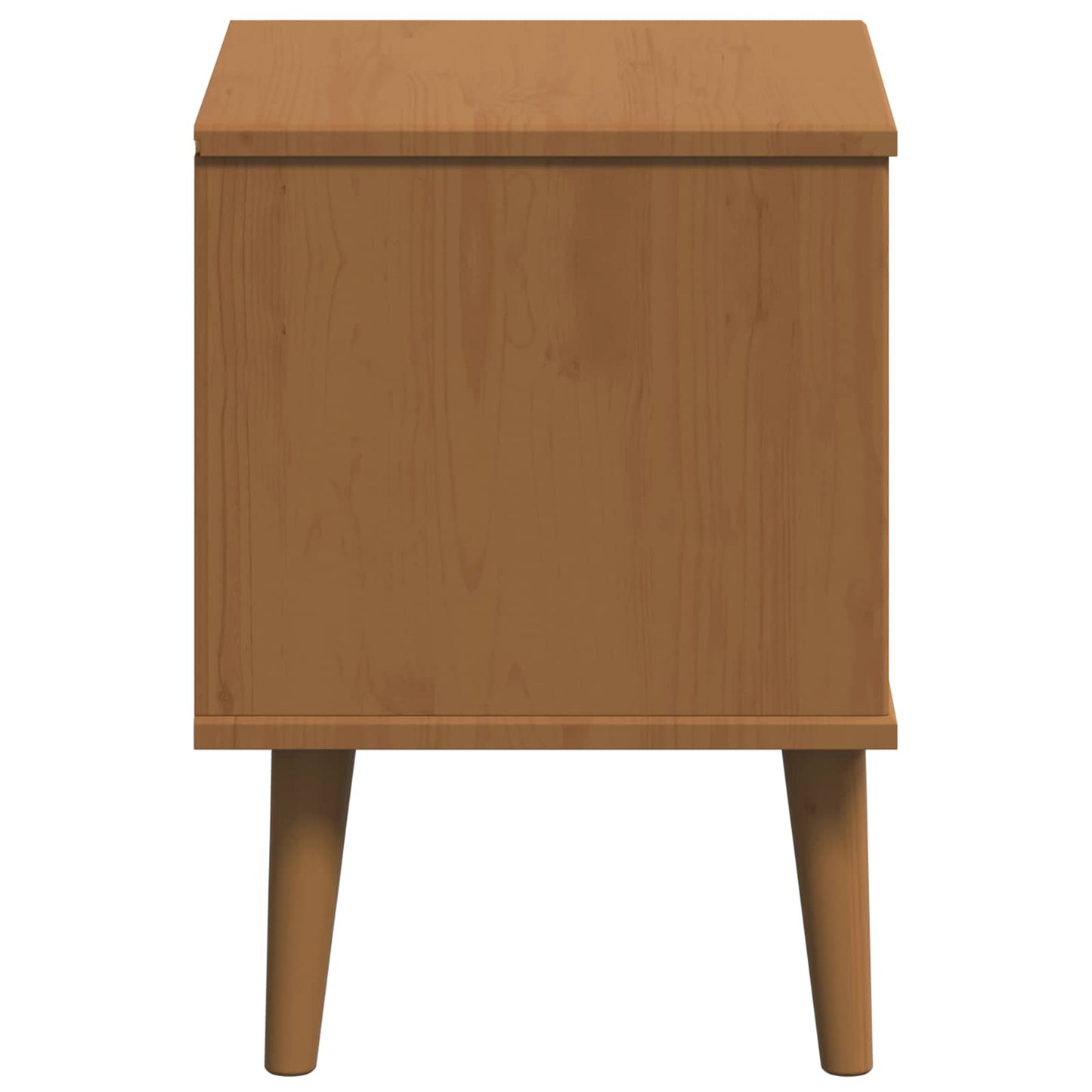 vidaXL Bedside Cabinet MOLDE Caramel 40 x 35 x 48 cm Solid Pine Wood